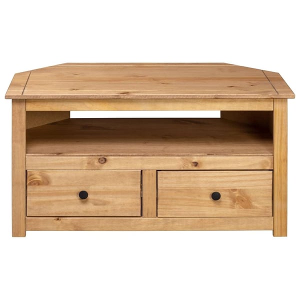 vidaXL TV-hjørneskap 93x49x49 cm heltre furu Panama Range