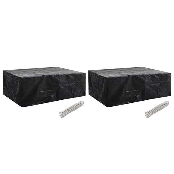 vidaXL Hagemøbeltrekk 2 stk 8 maljer 242x162x100 cm