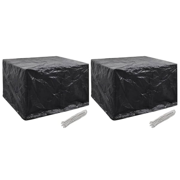 vidaXL Hagemøbeltrekk 2 stk 8 maljer 135x135x90 cm