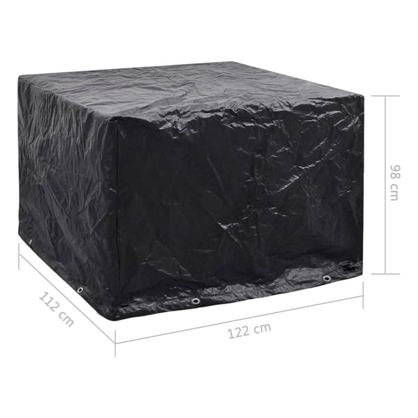 vidaXL Hagemøbeltrekk 2 stk 8 maljer 122x112x98