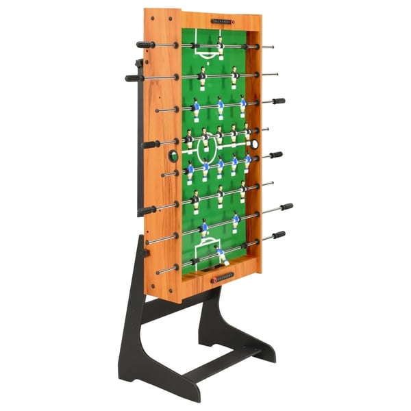 vidaXL Sammenleggbart fotballbord 121x61x80 cm lys brun