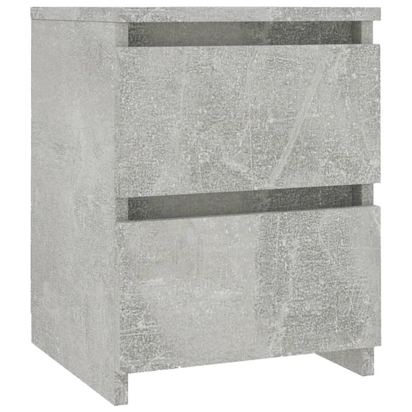 vidaXL sengeskab 30 x 30 x 40 cm spånplade betongrå