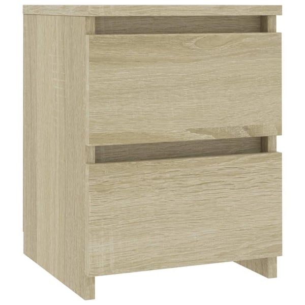 vidaXL sengeskab 30 x 30 x 40 cm spånplade sonoma-egetræsfarvet