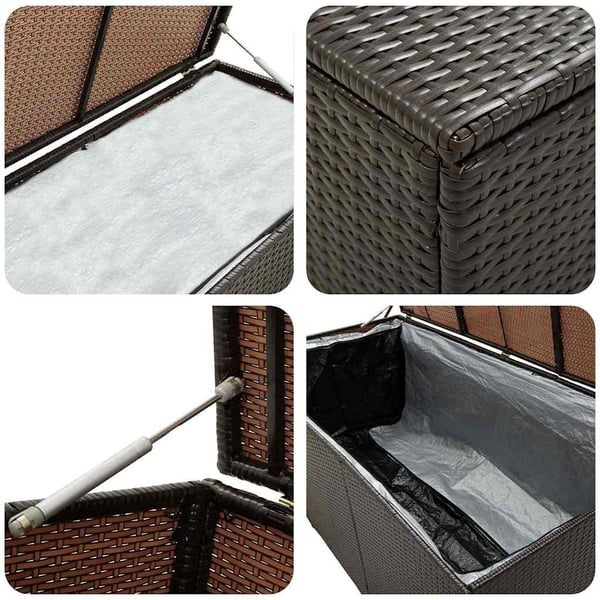 vidaXL Dynbox konstrotting 100x50x50 cm brun