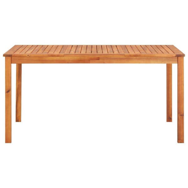 vidaXL Puutarhapöytä 150x90x74 cm täysi akaasiapuu
