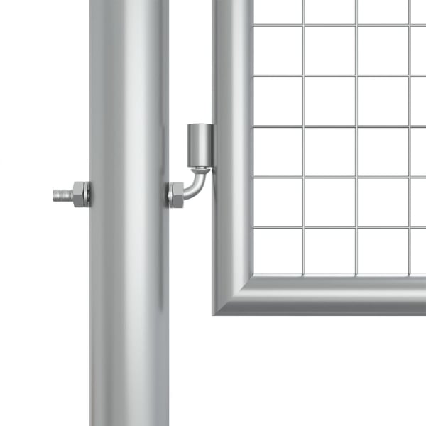 vidaXL havelåge galvaniseret stål 400x125 cm sølv
