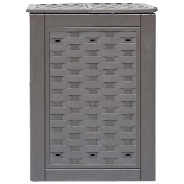 vidaXL Kompostkasser 3 stk brun 60x60x83 cm 900 L plast rotting