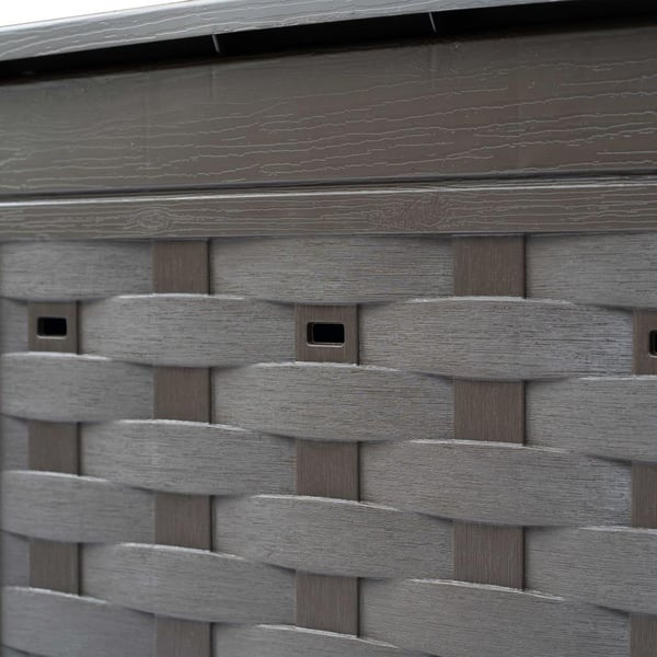 vidaXL Kompostkasser 3 stk brun 60x60x83 cm 900 L plast rotting