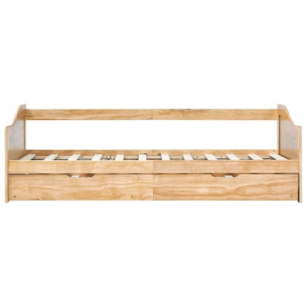 vidaXL Sovesofa uttrekkbar ramme furu 90x200 cm