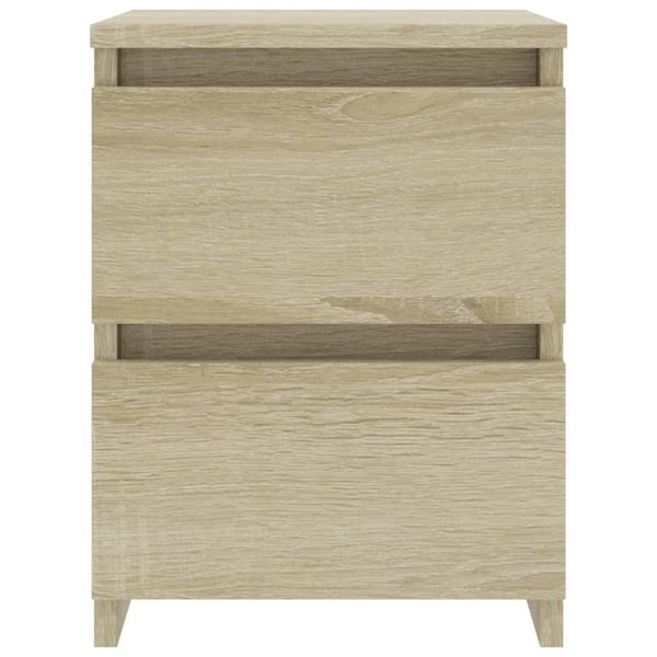 vidaXL sengeskab 2 stk. 30 x 30 x 40 cm spånplade sonoma-egetræsfarvet