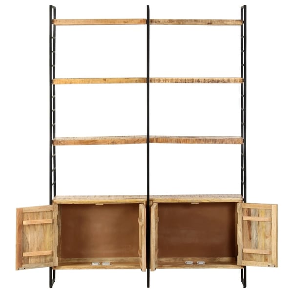 vidaXL Bogreol/reol i 4 niveauer 124 x 30 x 180 cm ru mangotræ change