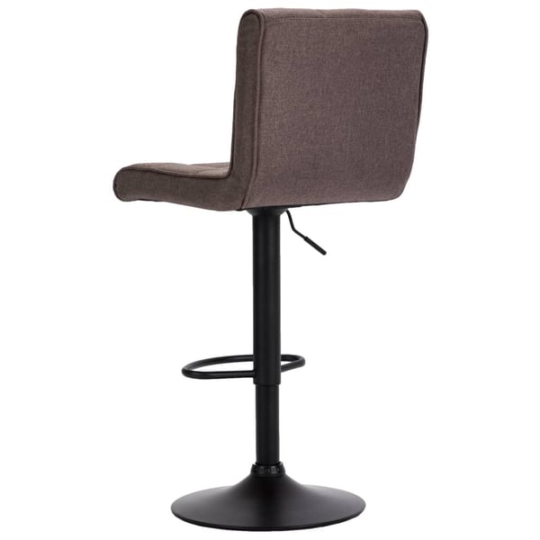 vidaXL barstole 2 stk. stof gråbrun