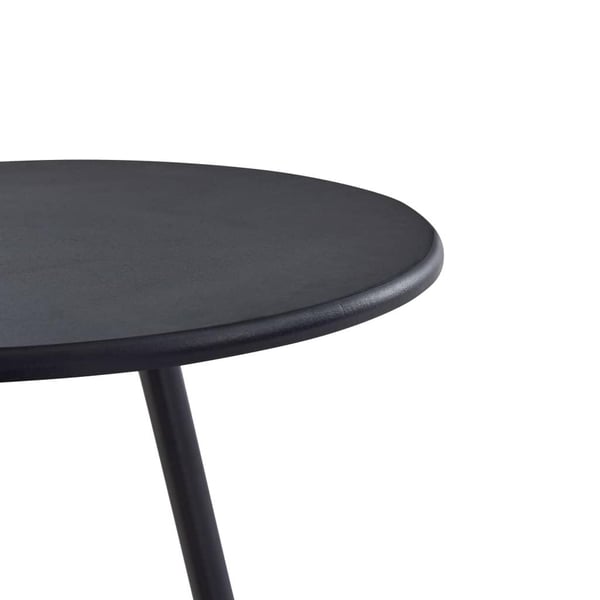 vidaXL Barbord svart 60x107,5 cm MDF