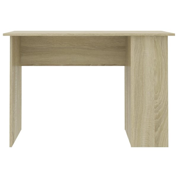 vidaXL Skrivebord sonoma eik 110x60x73 cm sponplate