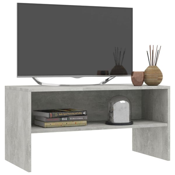 vidaXL TV-benk betonggrå 80x40x40 cm sponplate
