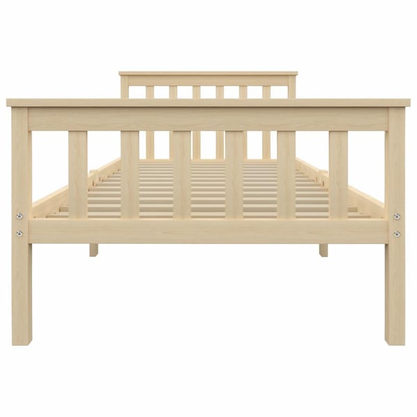 vidaXL Seng/Sengeramme naturlig heltre furu 100x200 cm change1