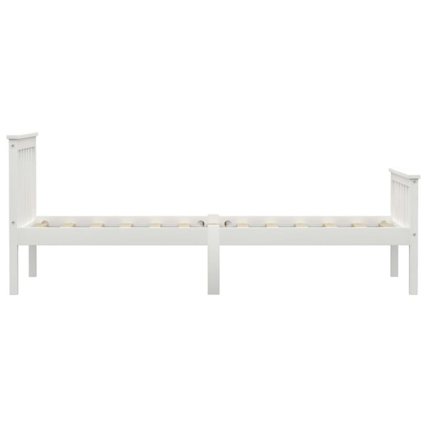 vidaXL Seng/Sengeramme hvit heltre furu 100x200 cm change1