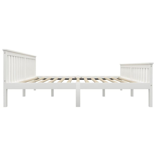vidaXL Seng/Sengeramme hvit heltre furu 180x200 cm change1