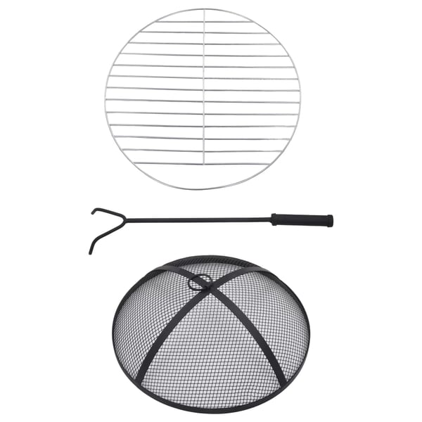 vidaXL Bålfatbord med mosaikkmønster terrakotta 68 cm keramikk