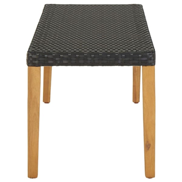vidaXL Hagebenk 80 cm polyrotting svart