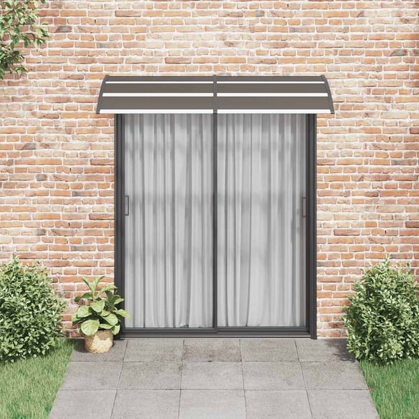 vidaXL dørbaldakin 200x75 cm polycarbonat sort