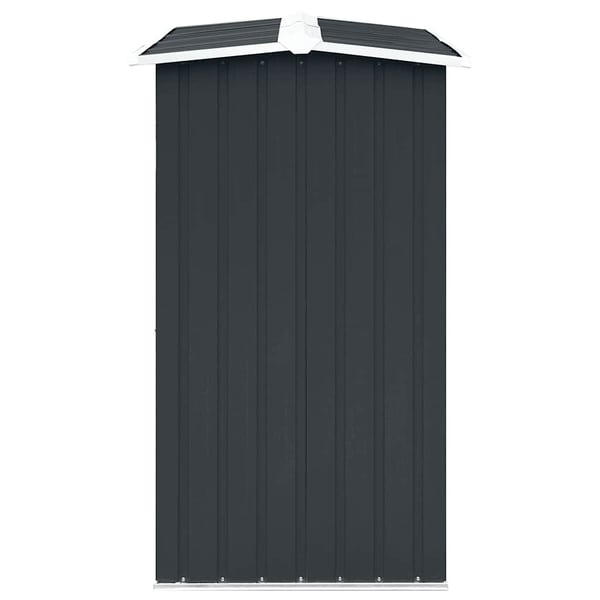 vidaXL Vedskjul galvanisert stål 172x91x154 cm antrasitt