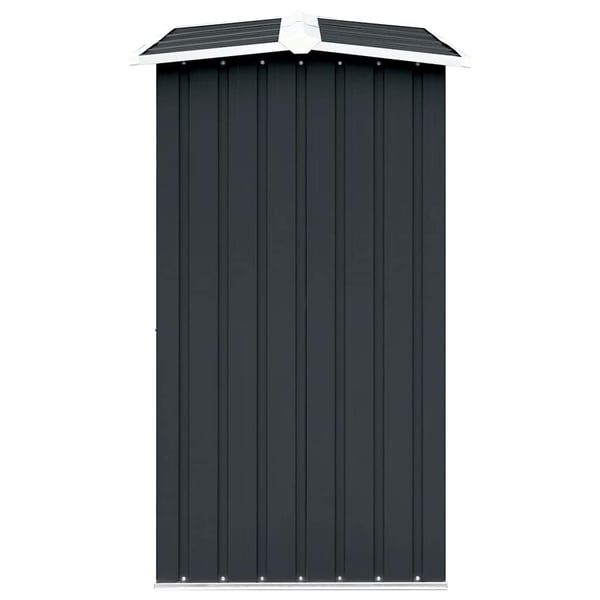 vidaXL Vedskjul galvanisert stål 330x92x153 cm antrasitt