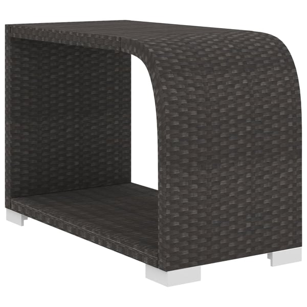 vidaXL haveloungesæt 11 dele med hynder polyrattan sort