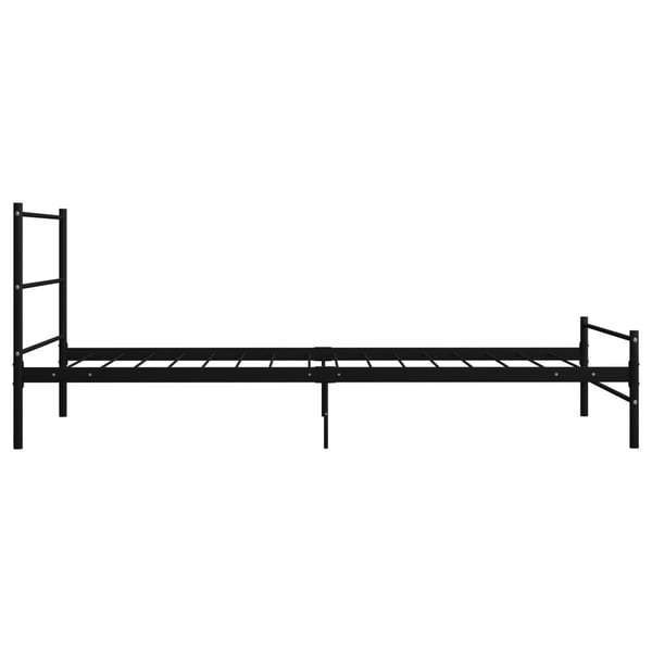 vidaXL sengestel 90 x 200 cm metal sort change1
