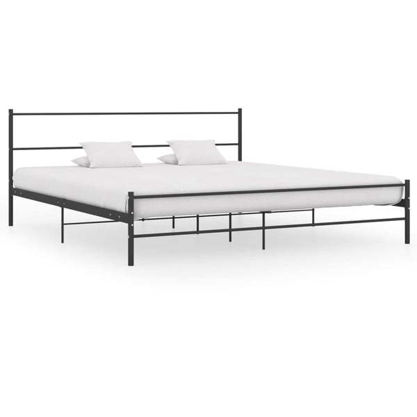 vidaXL sengestel 180 x 200 cm metal sort change1