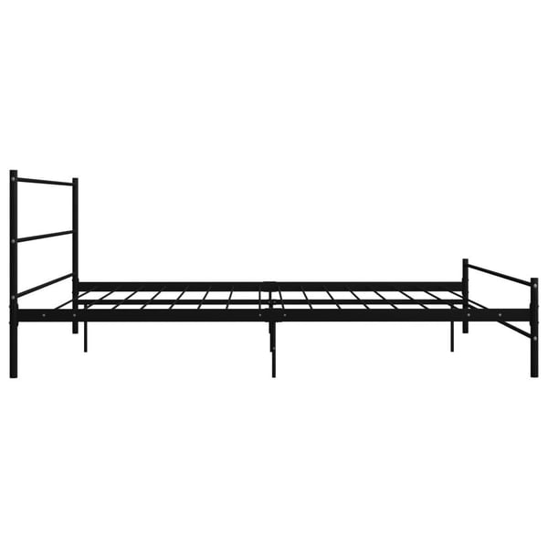 vidaXL Seng/Sengeramme svart metall 200x200 cm change1