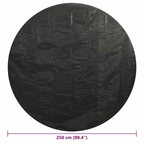 vidaXL poolovertræk 250 cm PE sort