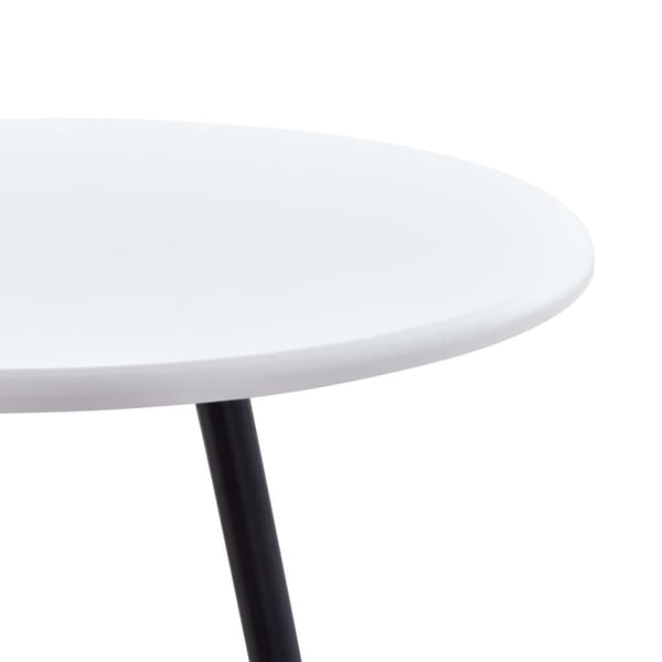 vidaXL Barbord hvit 60x107,5 cm MDF