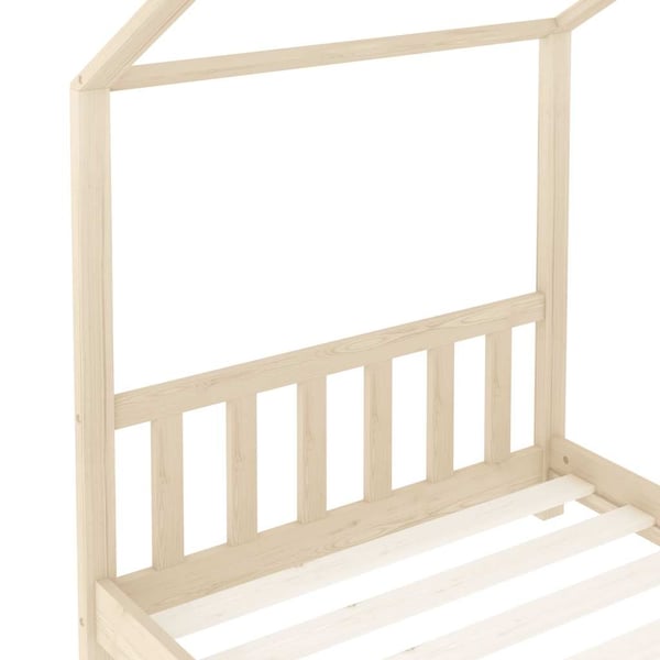 vidaXL Sengeramme for barn heltre furu 80x160 cm