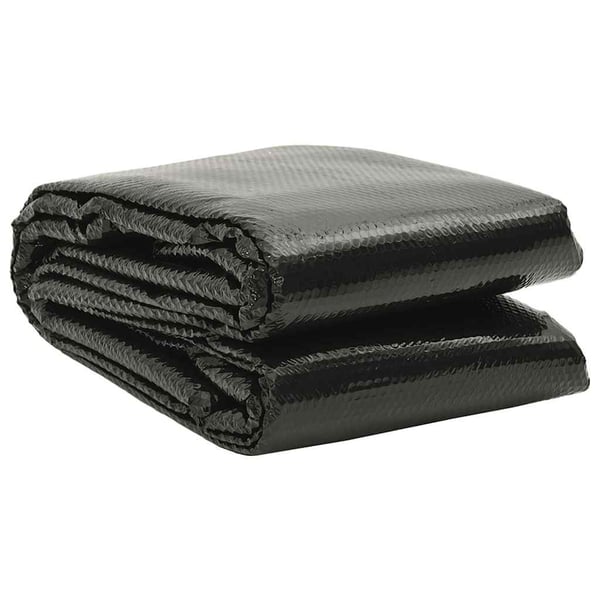 vidaXL Poolskydd svart 600x300 cm PE