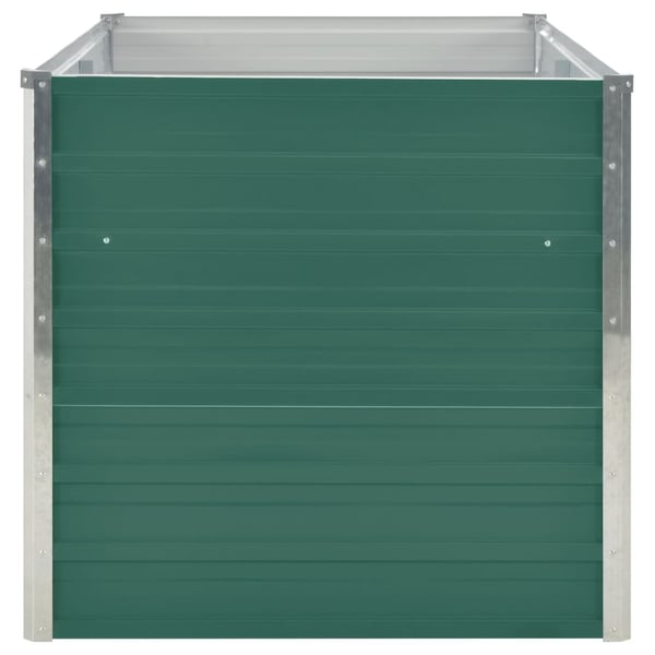 vidaXL Forhøyet hagebed 160x80x77 cm galvanisert stål grønn