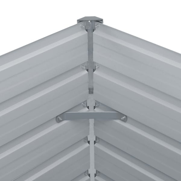 vidaXL Forhøyet hagebed 160x80x45 cm galvanisert stål grønn