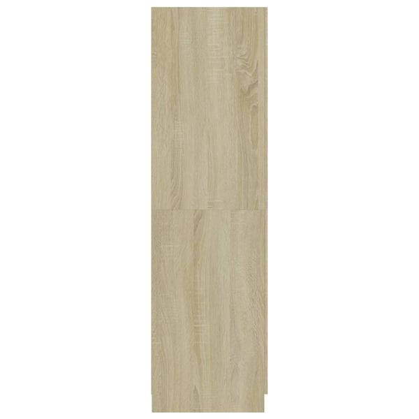 vidaXL Garderobe sonoma eik 80x52x180 cm sponplate