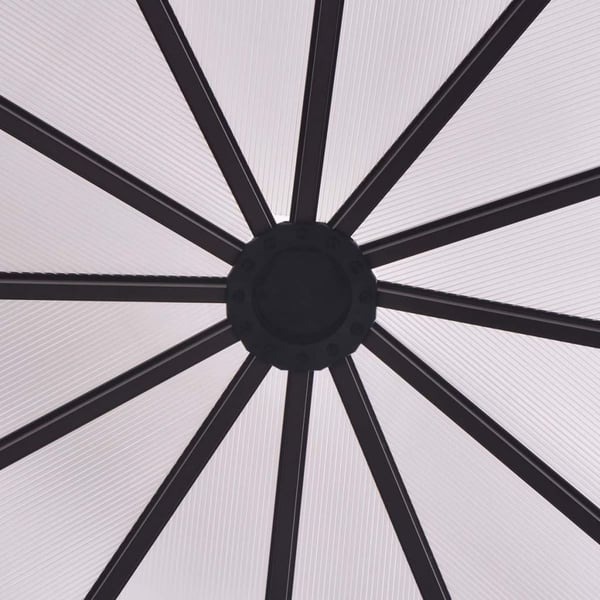 vidaXL drivhus 240x211x232 cm aluminium