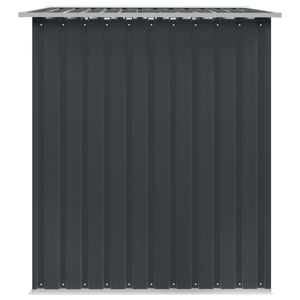 vidaXL opbevaringsskur til haven 257x205x178 cm stål antracitgrå