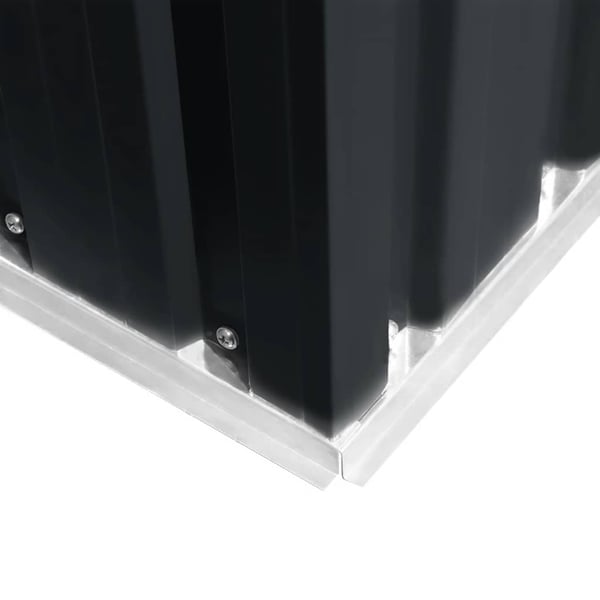 vidaXL opbevaringsskur til haven 257x205x178 cm stål antracitgrå