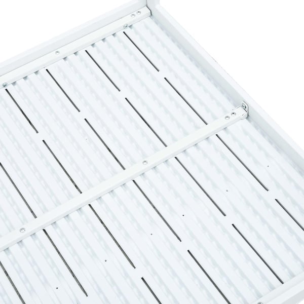 vidaXL Sofabord hvit 78x78x74 cm HDPE treutseende change2