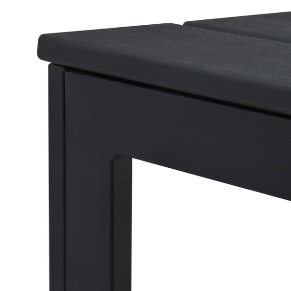vidaXL Sofabord svart 78x78x74 cm HDPE treutseende change2