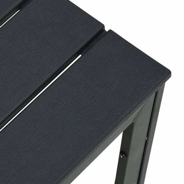 vidaXL Sofabord svart 78x78x74 cm HDPE treutseende change2