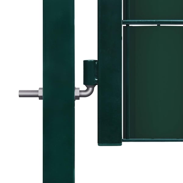vidaXL Hageport PVC og stål 100x164 cm grønn