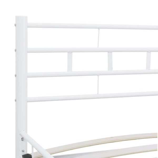 vidaXL Seng/Sengeramme hvit metall 140x200 cm change1