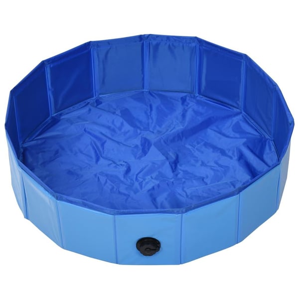 vidaXL foldbart hundebassin 80 x 20 cm PVC blå