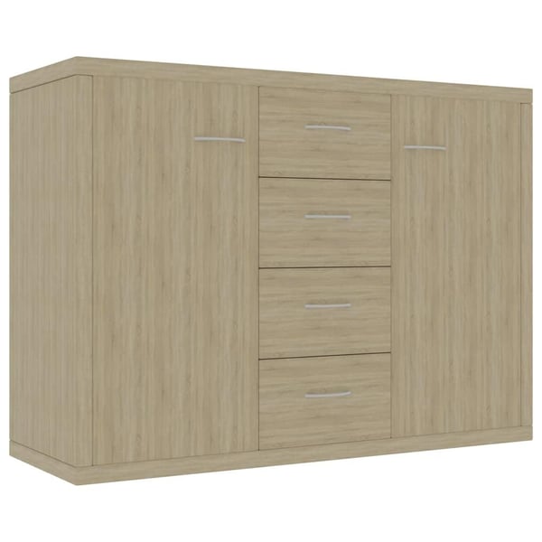 vidaXL Skjenk sonoma eik 88x30x65 cm sponplate