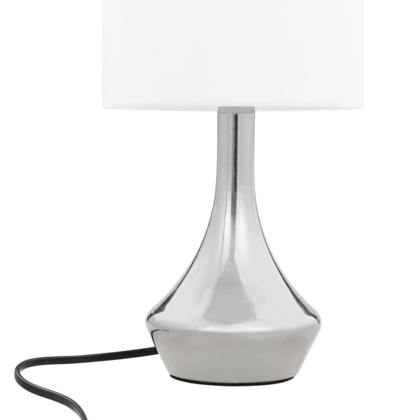 vidaXL Bordlamper 2 stk berøringsknapp hvit E14
