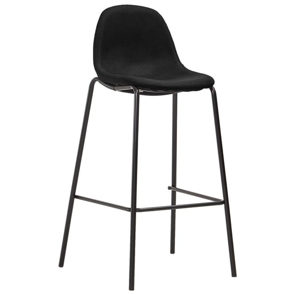 vidaXL barsæt 3 dele stof sort